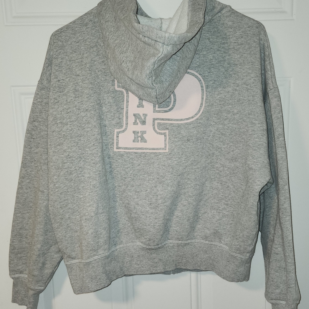 PINK Victoria's Secret Light Gray Sweatshirt girl woman kit - Picture 2 of 3